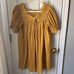 Doen Navan Dress-Wheat color